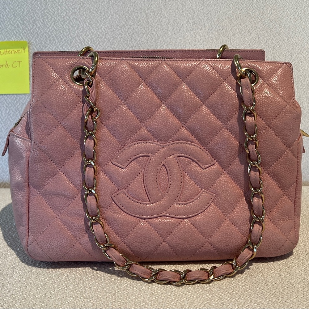 Chanel pink caviar timeless tote